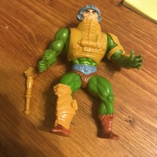 Vintage Masters of the Universe Man At Arms Complete Soft Head Red Dot Taiwan