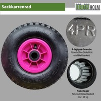 Sackkarrenrad Luftrad Ersatzrad 3.00-4 260X85 Mm Kugellager Bollerwagenrad