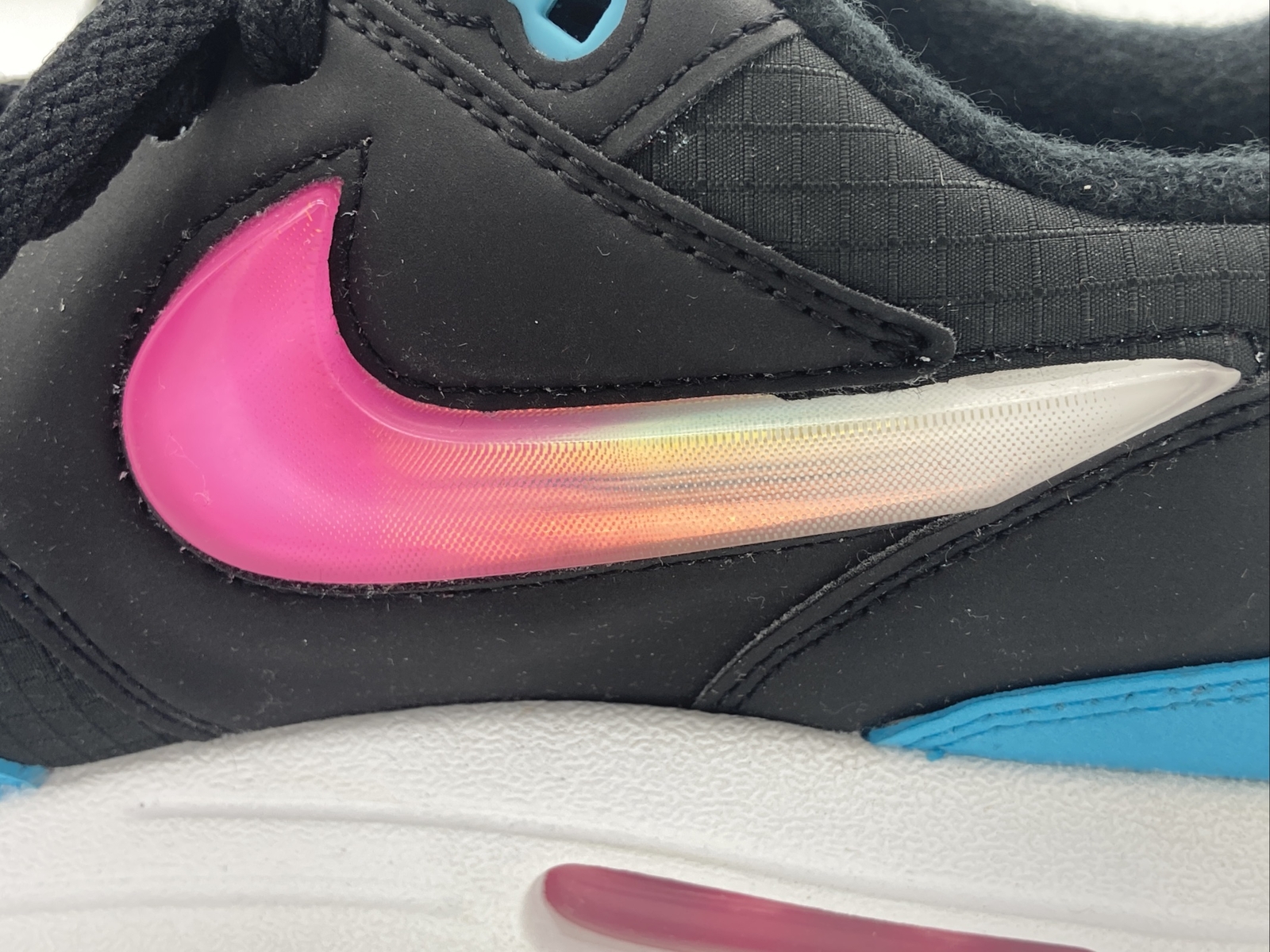 Size 8 - Nike Air Max 1 Jewel Swoosh - Black Blue Furry 2019 for sale  online | eBay