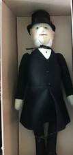 VTG STEIFF 1913 REPLICA FELT DOLL GENTLEMAN IN MORNING COAT MIB LE VICTORIAN