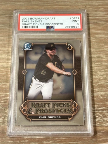 PSA 9 PAUL SKENES 2023 Bowman Chrome Draft Picks & Prospects Rookie RC Mint!