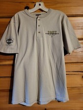 Vintage Harley Davidson Tan Polo Shirt 100th Anniversary Size Medium Made in USA