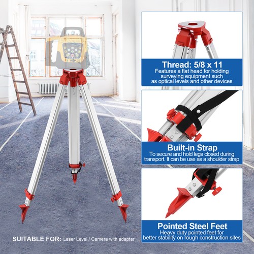 Automatic Self Leveling Green Beam Rotary Laser Level Kit Measuring with Tripod - Picture 10 of 14