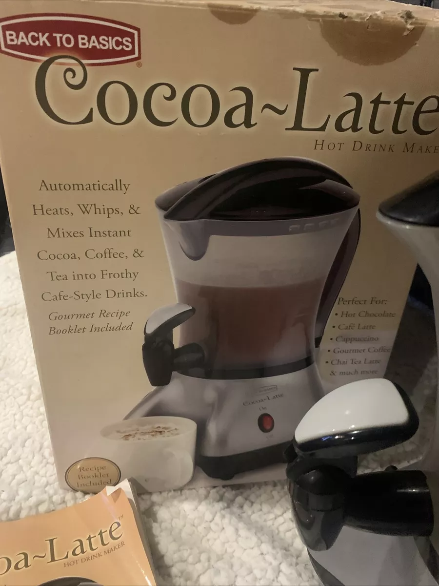 Back To Basics Cocoa Latte Hot Drink Maker With Dispenser Spout. Works