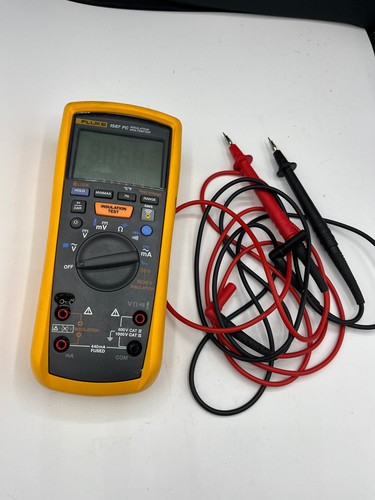 Multímetro de aislamiento digital Fluke 1587 FC - 1000 V con cables Fluke ¡BONITO!