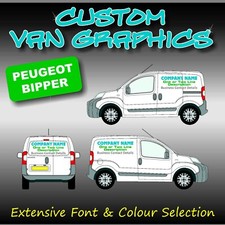 Van Graphics Sign Writing Vehicle lettering signs Peugeot Bipper