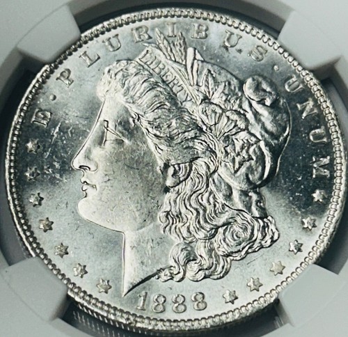 1888 P Morgan Silver Dollar NGC MS63 A nice 63