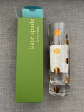 Kate Spade Gold Dot Crystal Bud Vase By Lenox NIB