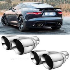 For Jaguar F-TYPE XE XF 2.5" Inlet 3.5" Outlet 9.5" Long Dual Exhaust Tips