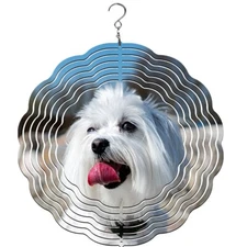 Maltese Wind Spinners | Yard Decorations | Dogs