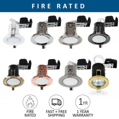 Einbaustrahler GU10 Einbaustrahler Deckenstrahler Brandschutzarmatur IP65 Downlight 