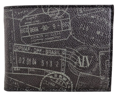 Portafoglio Alv By Alviero Martini Uomo Nero Fantasia Wallet Men Black Made  In I 8051122006359 | eBay