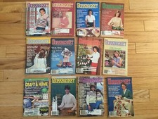 Lot of 12 Vintage Craft Pattern Books: 11 Workbasket 1 Craft and Home 1980 s
