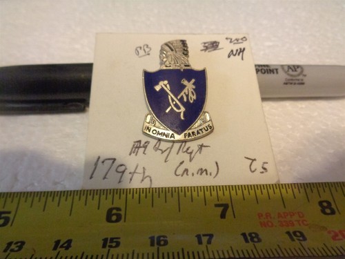 179th Infantry NH Unit Crest, DI, DUI Pinback (DRAW#229)
