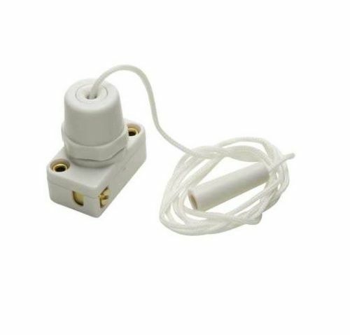 2 Amp Mini Miniature Pull Cord Switch For Wall Light Bathroom Mirror Switch  - Afbeelding 1 van 2