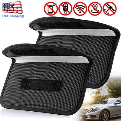 1/2Pack Faraday Bag Cell Phone Wallet Blocker Radiation Signal Shielding Case US