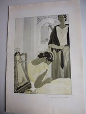 Gravure N/B circa 1900:Pastora se cacha le visage de:Carlos Sáenz de Tejada