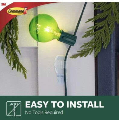 Command 17026CLR-ES Decorating Clips, Clear, 20-Clips: 3M