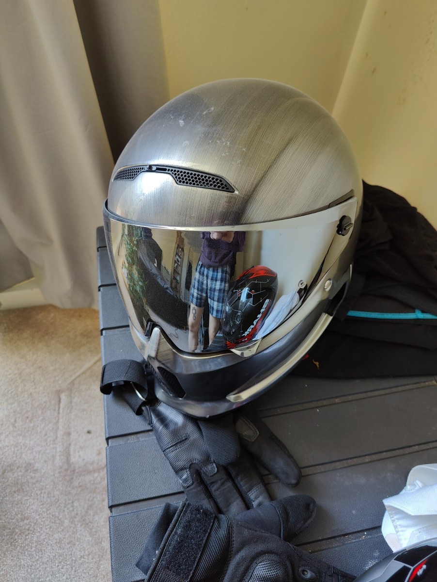 Ruroc Atlas Mercury motorbike helmet visor,sound system, pinlock,bag  XL-rare