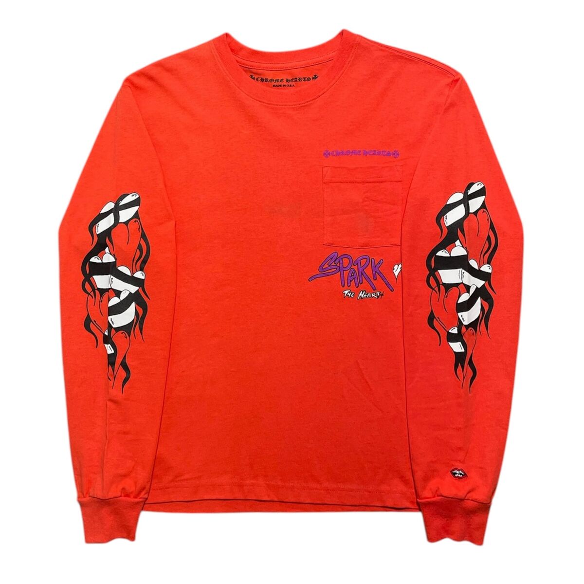 Chrome Hearts Matty Boy Sick Hearts Long Sleeve Tee Shirt Chrome Hearts Matty Boy Sick Hearts Long Sleeve Tee Shirt
