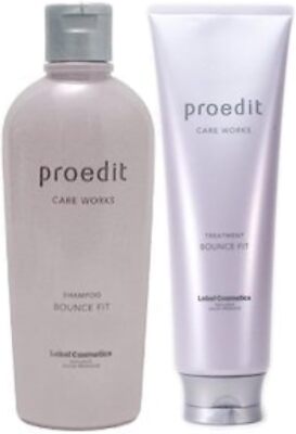 Lebel ProEdit Shampoo Bounce Fit 300mL & Treatment 250mL Set