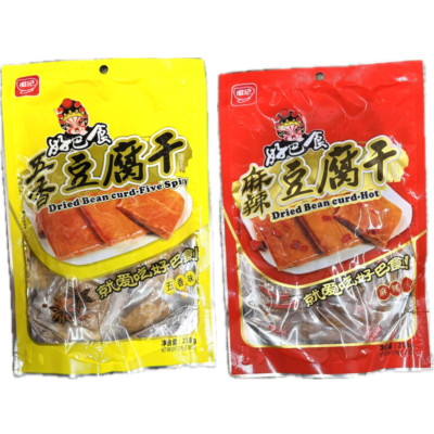 1 Pack Dried Bean Curd Snack Tofu Selection - 7.68oz - Individually Wrapped