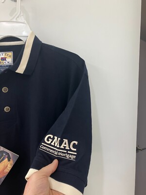GMAC blue Cutter & Buck cotton short sleeve polo golf  Shirt men's XL NWT NEW