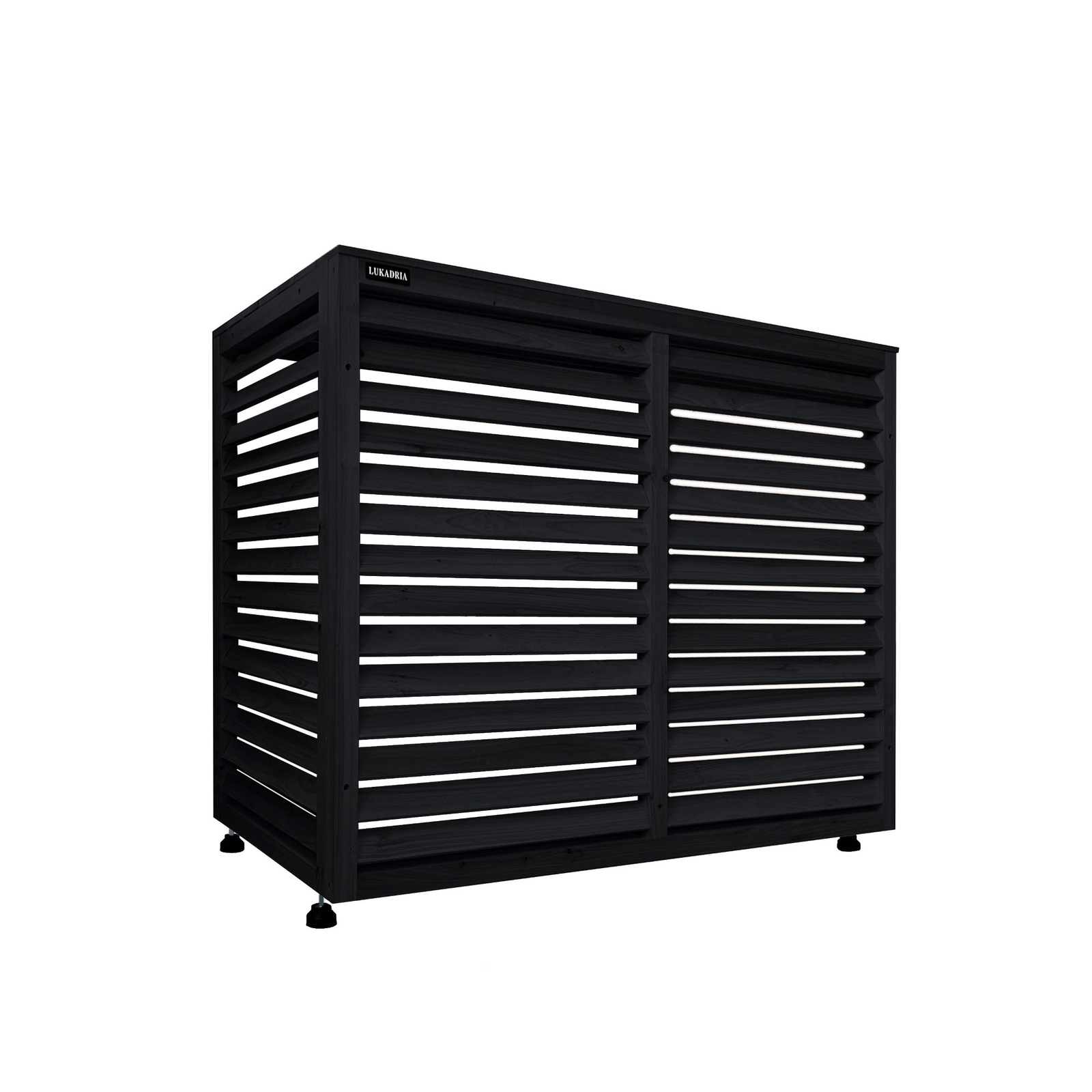 Klimaanlage Abdeckung Holz 100x44x93cm - Wärmepumpe Verkleidung Balkon