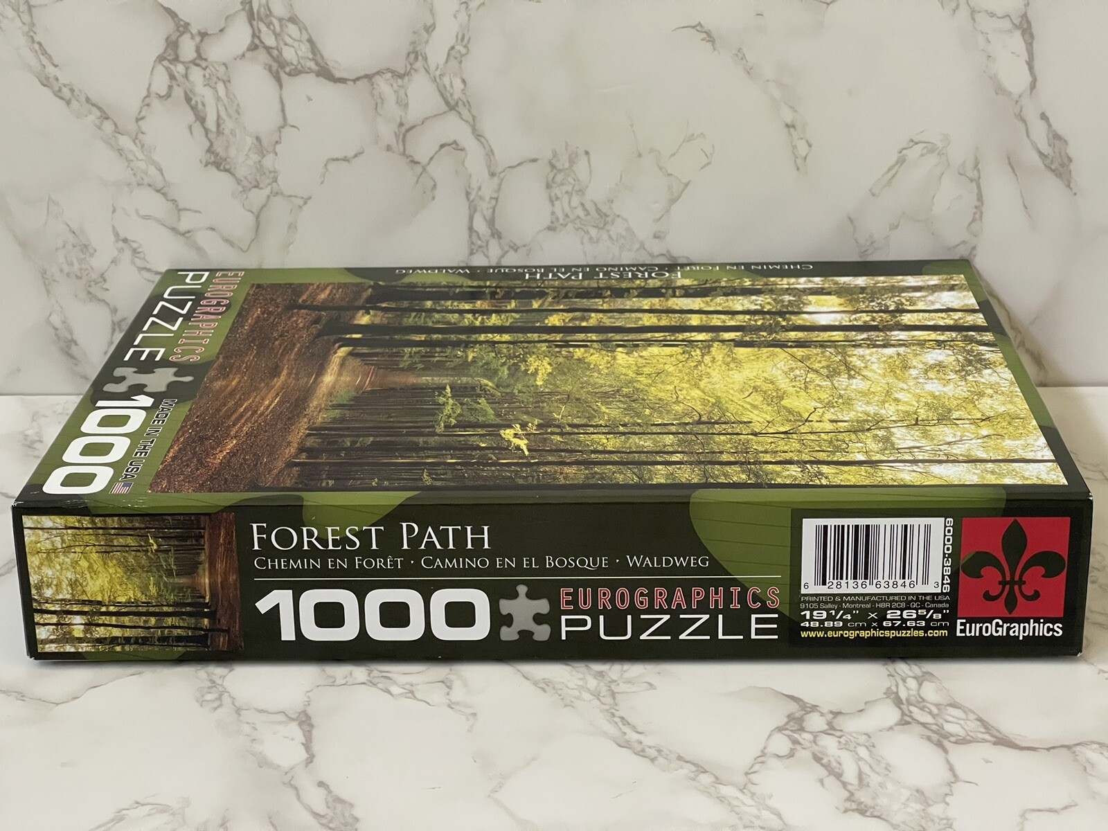 Eurographics 1000 Piece Jigsaw Puzzle Forest Path Autumn Fall Leaves ...