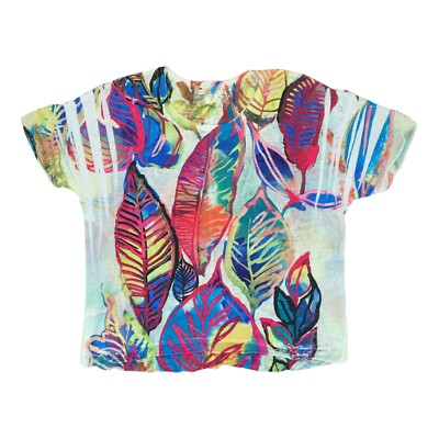 Impulse California Women's Size Small Casual Top Floral Pattern Short Sleeve
