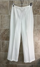 Vintage Women  s White Wide Leg Pants