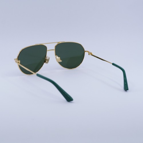 New Bottega Veneta BV1302S 003 Gold/Green 57-15-145 Sunglasses - 第 5/6 張圖片