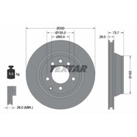 Textar 2X Bremsscheibe Hinten Ø330 Mm InnenbelüFtet FüR VW Touareg 7P5 3.0 V6