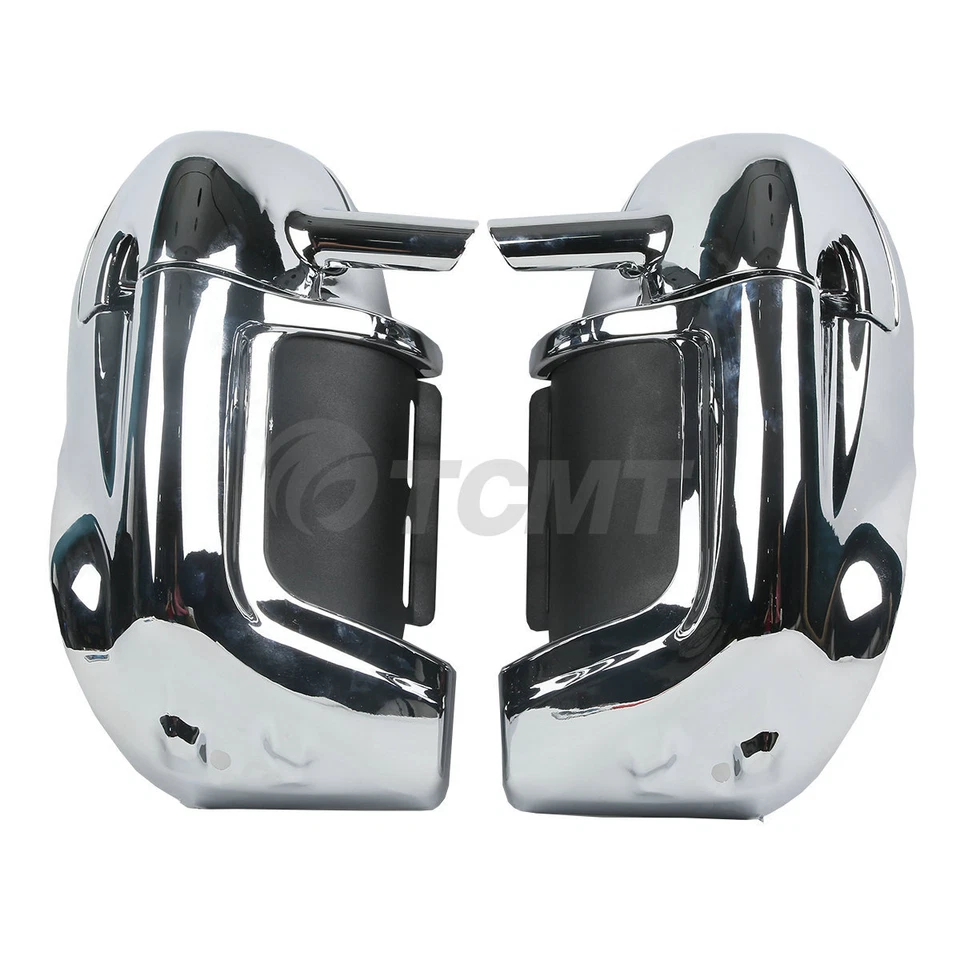 Carenagens de perna cromadas com ventilação inferior adequadas para Harley Touring Electra Glide 1983-2013 - Imagem 2 de 4