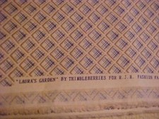 4 Yds. LAURA'S GARDEN Cotton Fabric by Thimbleberries