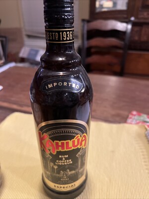 Kahlua Rum Coffee Liqueur Especial Empty Bottle 750ML Empty Bottle