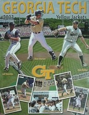 2003 GEORGIA TECH YELLOW JACKETS BASEBALL MEDIA GUIDE