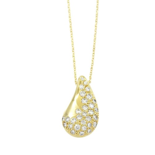 TIFFANY Co. Teardrop Diamond Necklace 