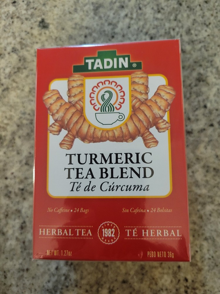 Herbal Tea Blend Turmeric Energy Immune System Booster 24 Bags Exp 03 2025 New