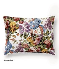 Ralph Lauren Allison Floral Sateen Boudoir Pillow cotton Decorative Archival New