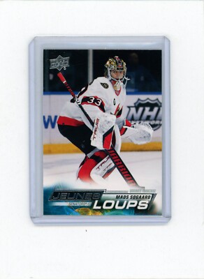 2022-23 UPPER DECK SERIES 1 Mads Sogaard YOUNG GUNS FRENCH ''JEUNES LOUPS'' #245