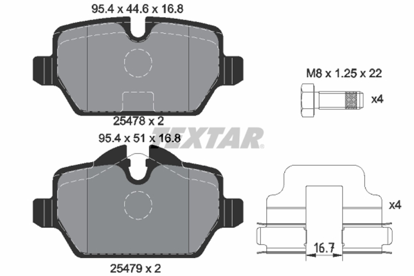 Plaquettes de frein Mini Cooper R56 et Countryman R60 pour essieu avant
