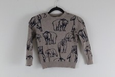 Boys' Sweater Size XS 4 GYMBOREE Bear Crewneck Light Brown Pre-Owned