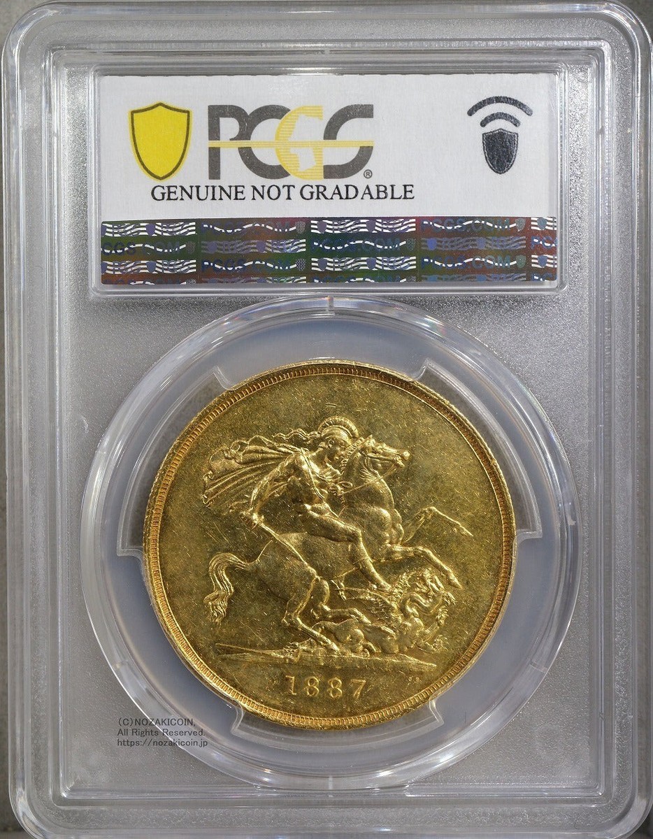 Great Britain Queen Victoria Jubilee Head 5 Pound Gold Coin