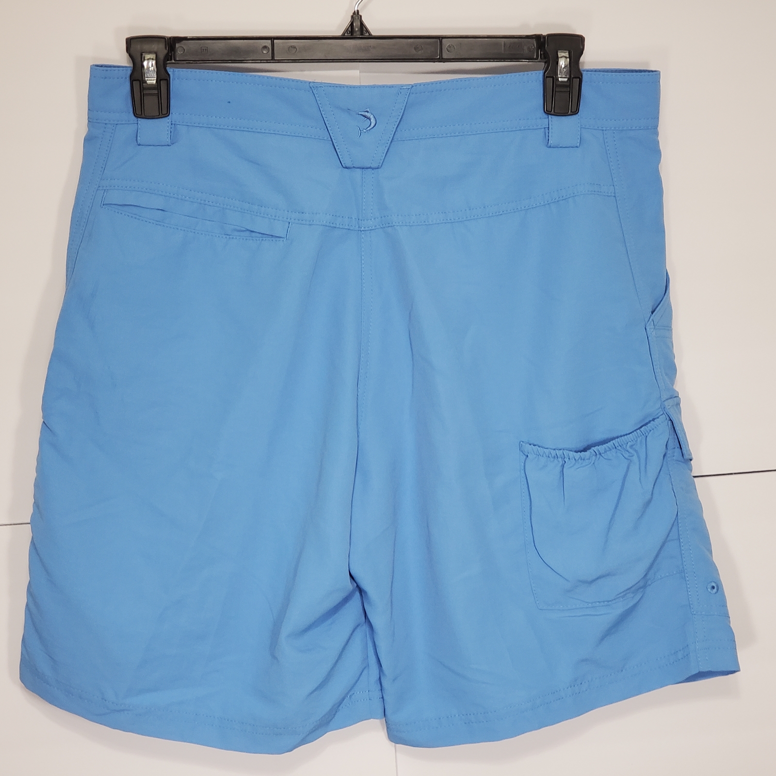 Reel Legends Blue Cargo Fishing Shorts Mesh Lined Nyl… Gem