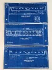 Pennsylvania PRR Cascade Falls Pullman Sleeper Passenger Car PS105 Diagrams 1956
