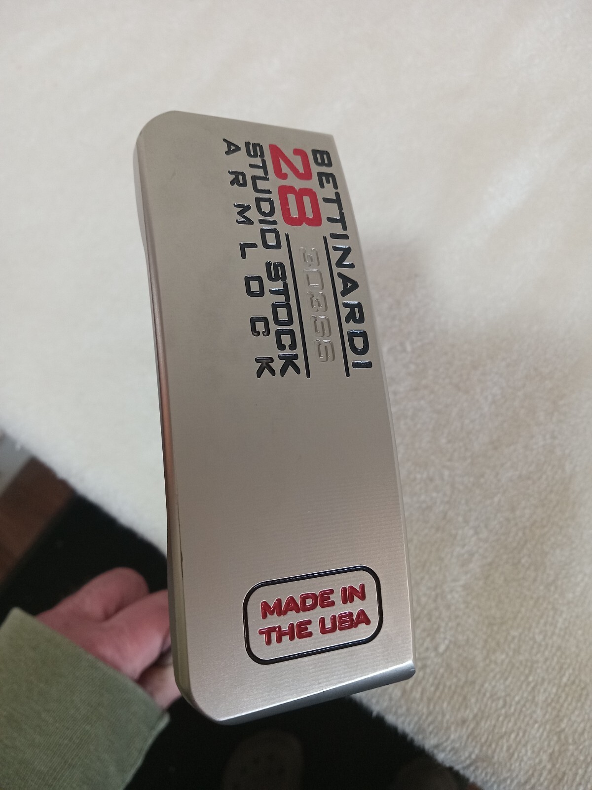 New Bettinardi Studio Stock 28 Armlock Putter & HC, Winn 17" Standard