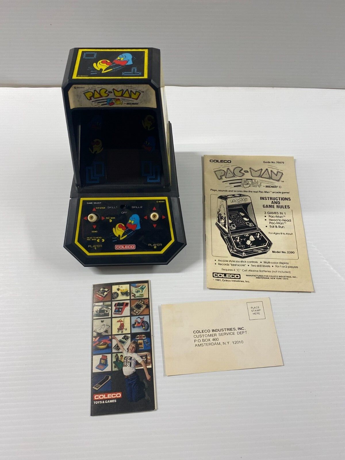 Vintage Coleco 1981 Midway PAC-MAN Tabletop Arcade Complete Original Box |  eBay