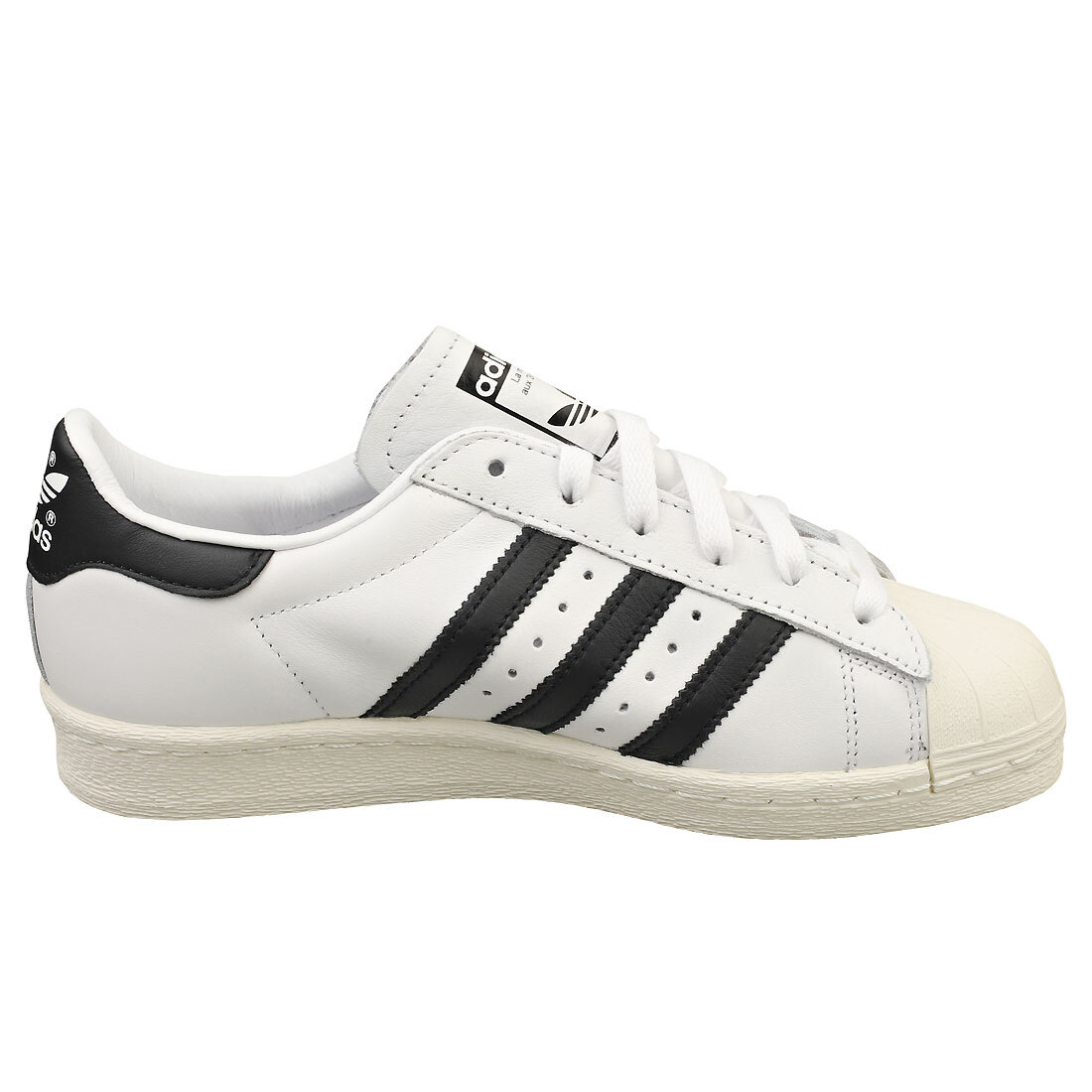 adidas Superstar 82 Mens Classic Sneakers in White Black - 7.5 US
