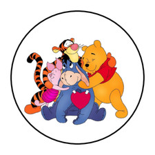 30 Bear STICKERS ENVELOPE SEALS LABELS 1.5" ROUND CUSTOM MADE